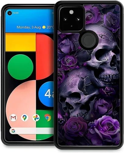 Vista 118 de Compatible con Google Pixel 4A 5G Mobile Case Creative Acrylic Panel trasero Silicona Protección Grip especialmente diseñado para Google Pixel 4A 5G