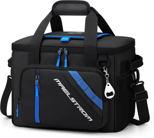 Vista 9 de Maelstrom 30 Can Collapsible Soft Cooler Bag with Quick Access Opening 5-layer Insulation,16h Cold, Leakproof, Waterproof, Multiple Pockets
