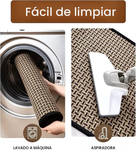 Vista 6 de eqivei Juego de alfombras y tapetes de cocina antideslizantes lavables de 2 piezas, alfombras absorbentes para colocar delante del fregadero