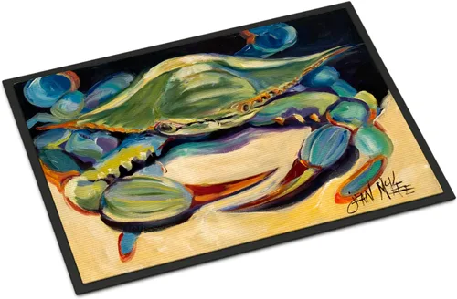 Vista 161 de Caroline's Treasures JMK1017JMAT - Tapete de caza de rana garza azul, 24 x 36 pulgadas, tapete para puerta delantera, interior y exterior