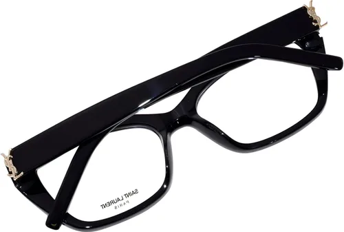 Vista 6 de SAINT LAURENT SL-M117 001 - Gafas para mujer, color negro, con borde completo, ojo de gato, 2.087 in