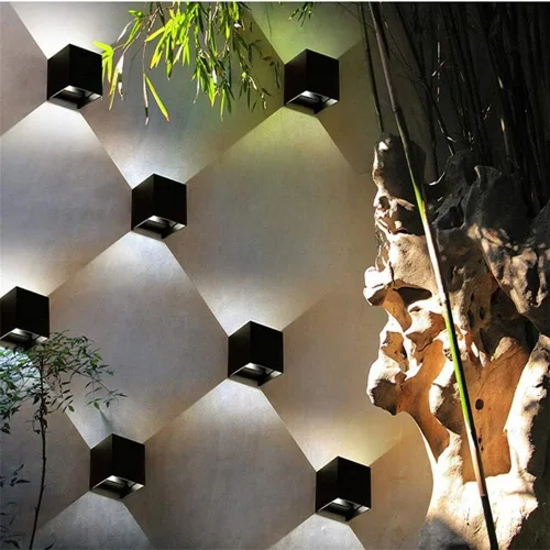 Vista 4 de TAIYH - Lámpara de pared LED moderna – Lavadora de pared de 12 V, diseño de ángulo de haz ajustable, IP65 impermeable para exteriores/interiores