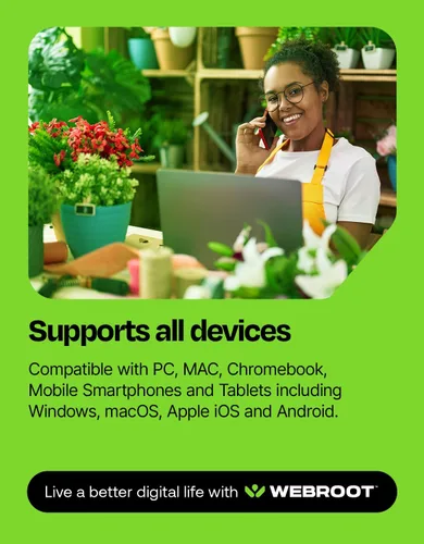 Vista 5 de Webroot Internet Security Plus Software antivirus 2023 3 dispositivos Descarga de 1 año para PC/Mac/Chromebook/Android/iOS + Administrador
