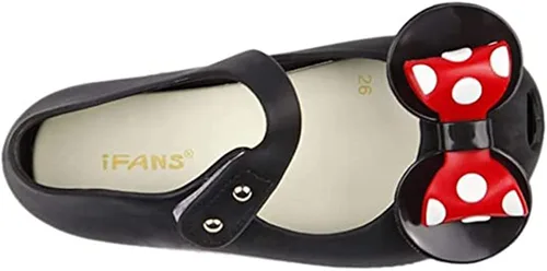 Vista 4 de iFANS - Sandalias de princesa para niñas, diseño de lunares