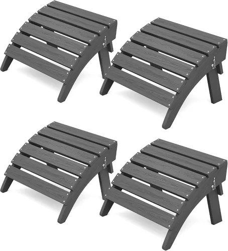 Vista 10 de KINGYES Otomana Adirondack plegable para silla Adirondack, Aruba