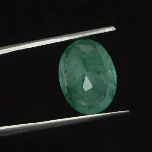 Vista 3 de GEMHUB Piedra preciosa suelta verde natural del corte oval de 3,00 quilates para la fabricación de joyas para las mujeres y los hombres, Gema