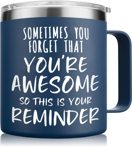 Vista 10 de NOWWISH Regalos para Ella, Taza de Café "Sometimes You Forget You're Awesome", Regalos Inspiradores, Regalos de Agradecimiento y Apreciación
