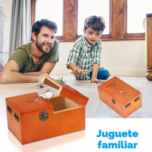 Vista 7 de HRLORKC Caja inútil con sorpresas Caja de madera inútil totalmente ensamblada juguete para adultos y niños