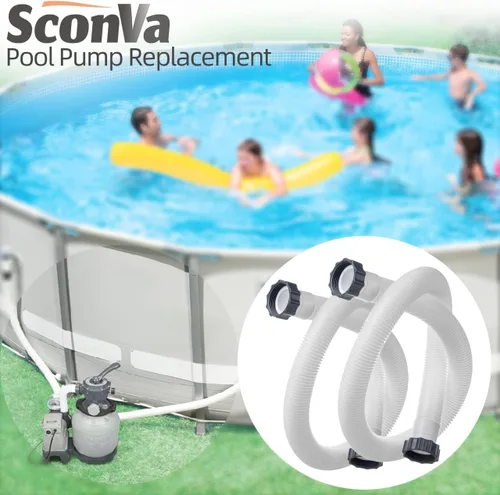 Vista 7 de Manguera de bomba de piscina de 1.5 pulgadas para bombas de filtro de arena Intex y sistemas de agua salada, manguera de filtro de piscina 29060E