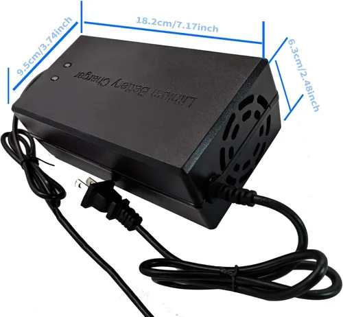 Vista 4 de (7 enchufes) 54.6V 4A Cargador rápido universal para 13S 48V Li-ion Scooter Cargador de batería Ranger Pedego Rad Power Aventon VIVI 3 clavijas XLR