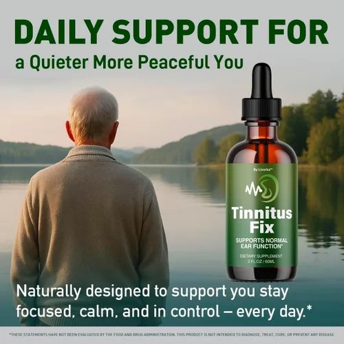 Vista 6 de TinnitusFix Drops - Oficial TinnitusFix Advanced Liquid Hearing Support Drop, suplemento totalmente natural Vitaminas para oído y audición