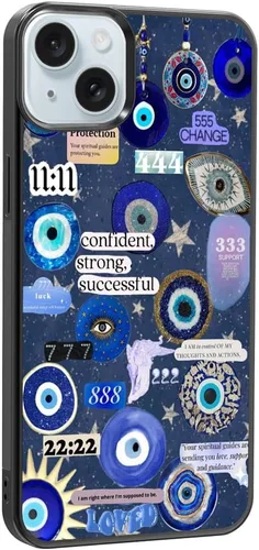 Vista 395 de Funda de teléfono Qizijio estilo azteca a prueba de golpes y protectora para iPhone 7/8/SE