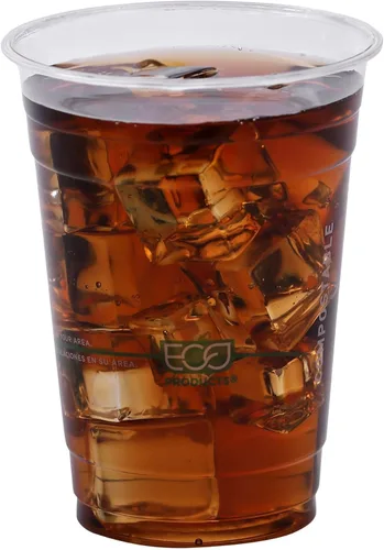 Vista 7 de ECO PRODUCTS GreenStripe - Vasos fríos desechables transparentes, 16 onzas