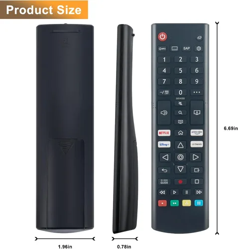 Vista 5 de AKB76037601 - Control remoto de repuesto para LG Smart TV 55UP7000PUA 65UP7000PUA 50UP7000PUA 32LM577BPUA 32LM577BZUA 32LM627BPUA 32LM637BPUB