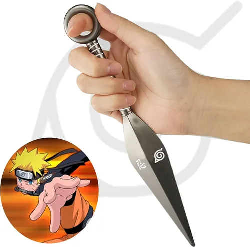 Vista 5 de 8.66 in Kunai-Uzumaki Kakashi Namikaze Minato Kunai Cosplay