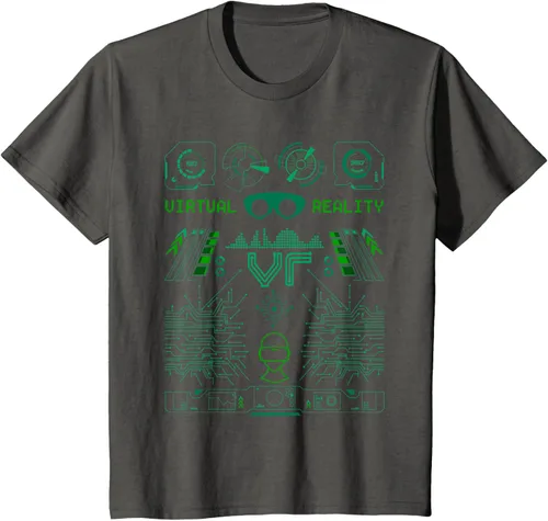 Vista 29 de Camiseta de realidad virtual VR Retro Gamers, Negro, S