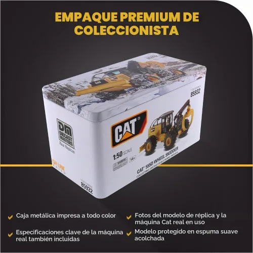 Vista 6 de Diecast Masters Caterpillar 555D Skidder High Line Series Vehículo, 7.29 x 3.03 x 2.68 pulgadas