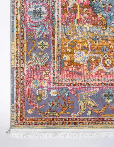 Vista 8 de Unique Loom Baracoa Collection - Alfombra Miramar (2' 2" x 3' 1", Celeste/Azul)