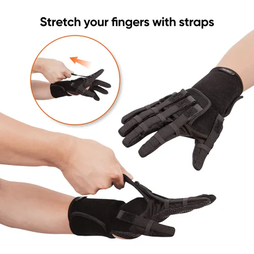 Vista 2 de Extensor Plus Pequeño Izquierdo, Soporte de mano para pacientes con accidente cerebrovascular, Equipo de terapia de mano con accidente
