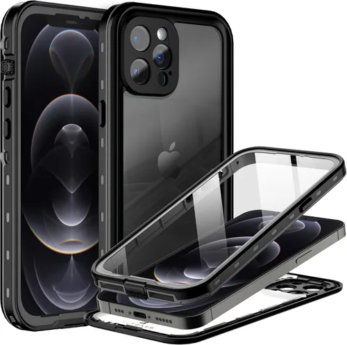 Vista 11 de BEASTEK TRE - Funda impermeable para Apple iPhone 12, a prueba de golpes, con certificación IP68, con protector de pantalla integrado, funda