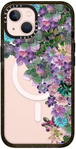Vista 229 de CASETiFY Impact - Funda para iPhone 13 [protección contra caídas de 6.6 pies/compatible con Magsafe] Black Kingsnake, color negro transparente