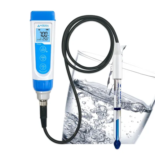 Vista 5 de Apera Instruments PH60-MS Kit de Probador de Medidor de pH Portátil con Electrodo de pH Semi-Micro LabSen 246-5 ATC para Medición de pH de Grado