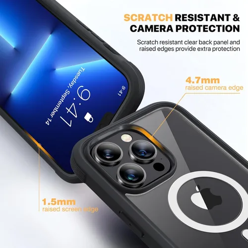 Vista 344 de DIACLARA - Funda transparente compatible con iPhone XR 6.1 pulgadas 2018