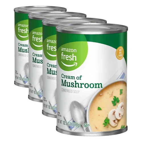 Vista 12 de Amazon Fresh, Sopa condensada de crema de pollo, 10.5 onzas (anteriormente Happy Belly, el empaque puede variar)