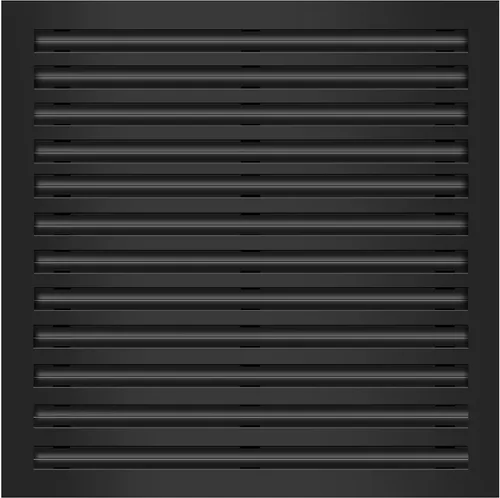 Vista 14 de BUILDMART - Cubierta de ventilación de CA moderna 24x24 - Ventilación decorativa de aluminio blanco - Difusor de ranura lineal estándar - Rejilla