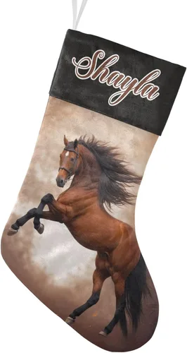Vista 17 de Calcetines de Navidad personalizados con diseño de unicornio y flores con nombre, medias de Navidad personalizadas para decoración de fiestas