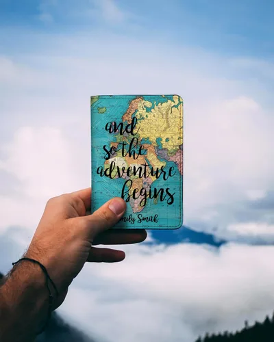 Vista 71 de Wanderlust - Soporte para pasaporte de cuero para mujer