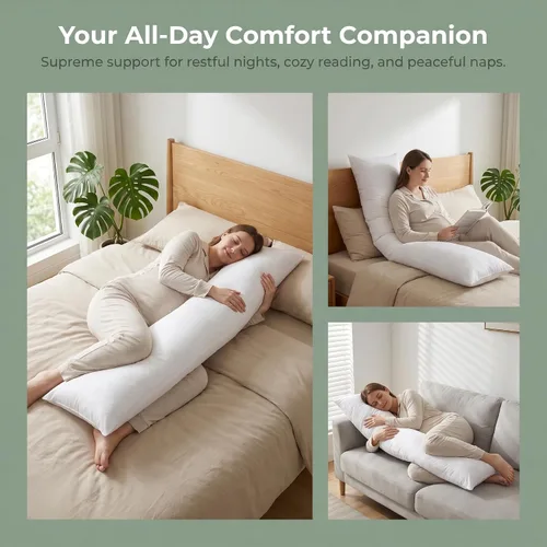 Vista 7 de Zituop Almohada de cuerpo completo en paquete al vacío 150x50cm, funda de almohada de cuerpo para adultos de anime, almohada larga de cuerpo