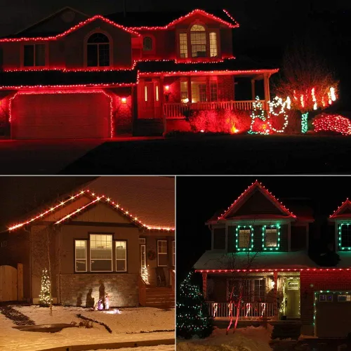 Vista 3 de Brizled - Luces de Navidad C9 para decoraciones navideñas al aire libre Rojo