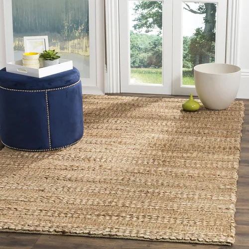Vista 37 de SAFAVIEH Natural Fiber Collection - Alfombra decorativa de 2 x 3 pies, color lejía, yute hecho a mano, diseño trenzado tejido, ideal para entrada