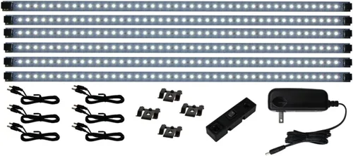 Vista 6 de Inspired LED - Pro Series 42 LED Super Deluxe Kit - 4200K Blanco Puro - Kit de iluminación para debajo del gabinete LED Plug in