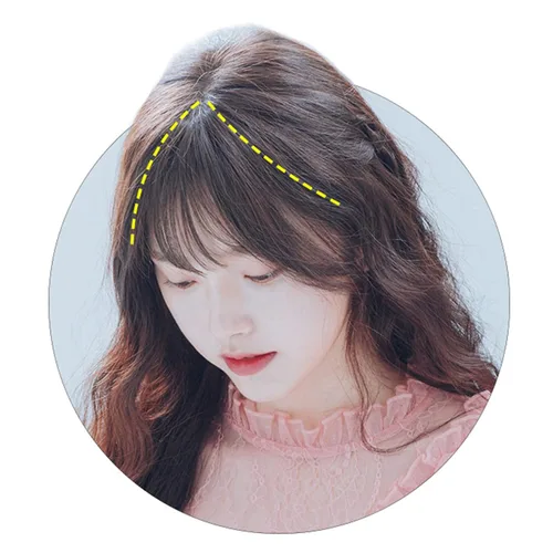 Vista 9 de Flequillo con clip en flequillo, flequillo 3D, clip de cabello realista, extensiones de cabello humano para mujer, extensiones de cabello para uso