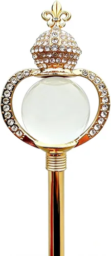 Vista 6 de Queen Scepter - Varita de princesa rubí incrustada para concurso de boda Púrpura