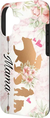 Vista 2 de Mama Bear & Cubs Design Phone Grip - Funda para iPhone 17 de 3 niños