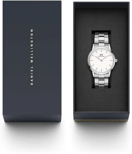 Vista 8 de Daniel Wellington Iconic Link Reloj pulsera de eslabones de oro rosa o plata