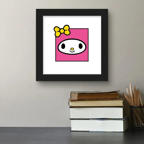 Vista 4 de Trends International Gallery Pops Sanrio My Melody - Póster de pared de My Melody Happy Face de 12.00 x 12.00 pulgadas, versión de marco negro