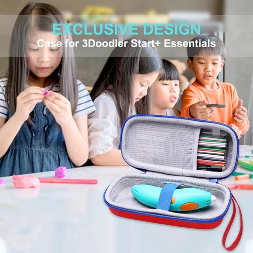 Vista 7 de LTGEM - Funda compatible con 3Doodler Start+ Essentials (2024) juego de bolígrafos 3D para niños, color verde