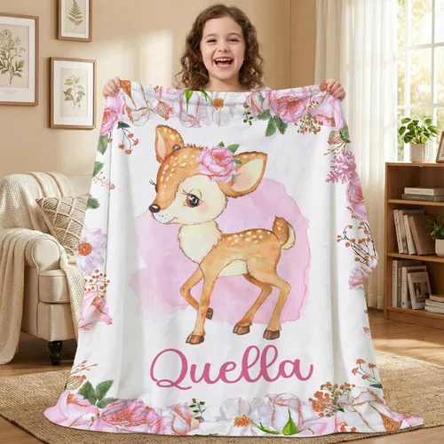Vista 17 de Manta de mariposa personalizada con texto, manta de franela personalizada con nombre, para niños, perros y gatos, regalo de 30 x 40 pulgadas, XS