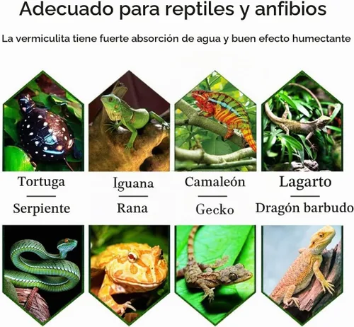 Vista 6 de Vermiculita 2.1QT para reptil tortuga terrario sustrato serpiente ropa