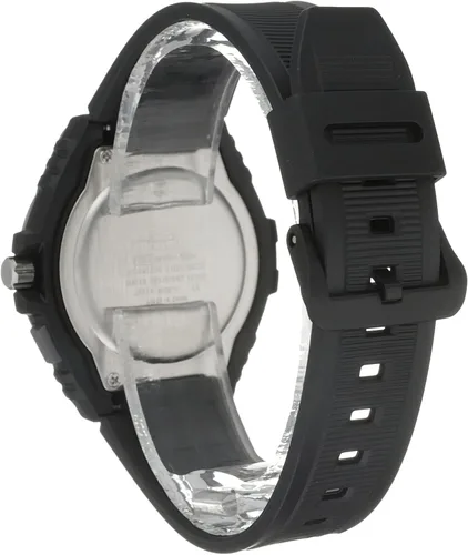 Vista 3 de Casio Reloj deportivo de cuarzo para hombre con correa de resina negro 5 modelo MWA-100H-7AVCF