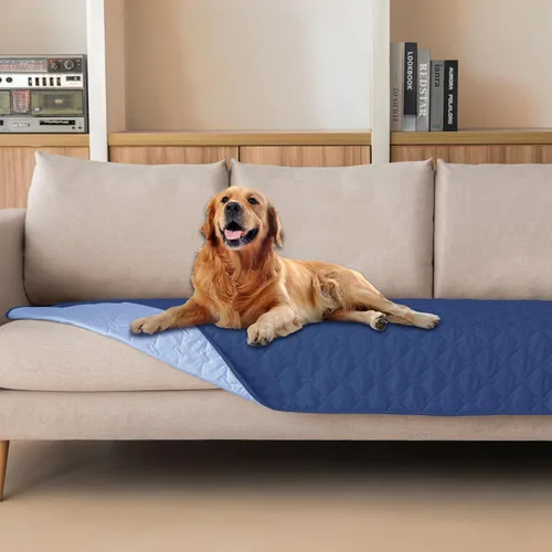 Vista 26 de gogobunny Manta para mascotas 3 veces más resistente, impermeable y a prueba de arañazos; protector de muebles reversible para perros y gatos, funda
