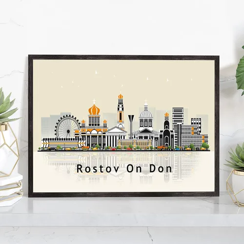 Vista 9 de Pera Print ADANA - Póster de Adana Turquía, ilustración de horizonte urbano de ciudad, póster moderno de pavo, impresión de paisaje urbano y punto