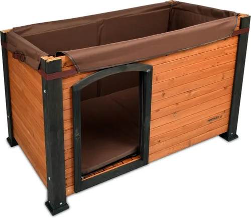 Vista 2 de PRECISION PET productos juego de aislamiento para casa de perro estilo cabina - Lavable a máquina - Grande
