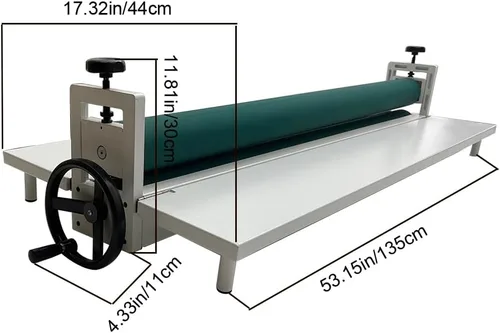 Vista 2 de INTSUPERMAI Máquina laminadora de rollo en frío manual de 51 ", grosor máximo de 0.4 pulgadas, plegable, laminador en frío profesional comercial
