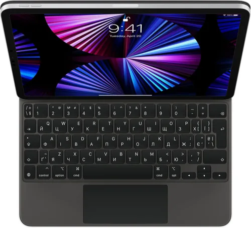 Vista 11 de Apple Magic Keyboard: funda con teclado para iPad Pro de 11 pulgadas (1ª, 2ª, 3ª, 4ª generación) y iPad Air (4ª, 5ª gen.), gran experiencia de Blanco