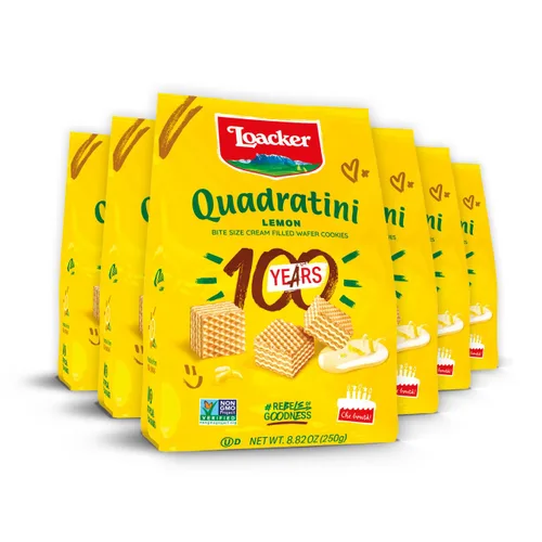 Vista 35 de Loacker Quadratini - Obleas de yogur de arándano de tamaño pequeño